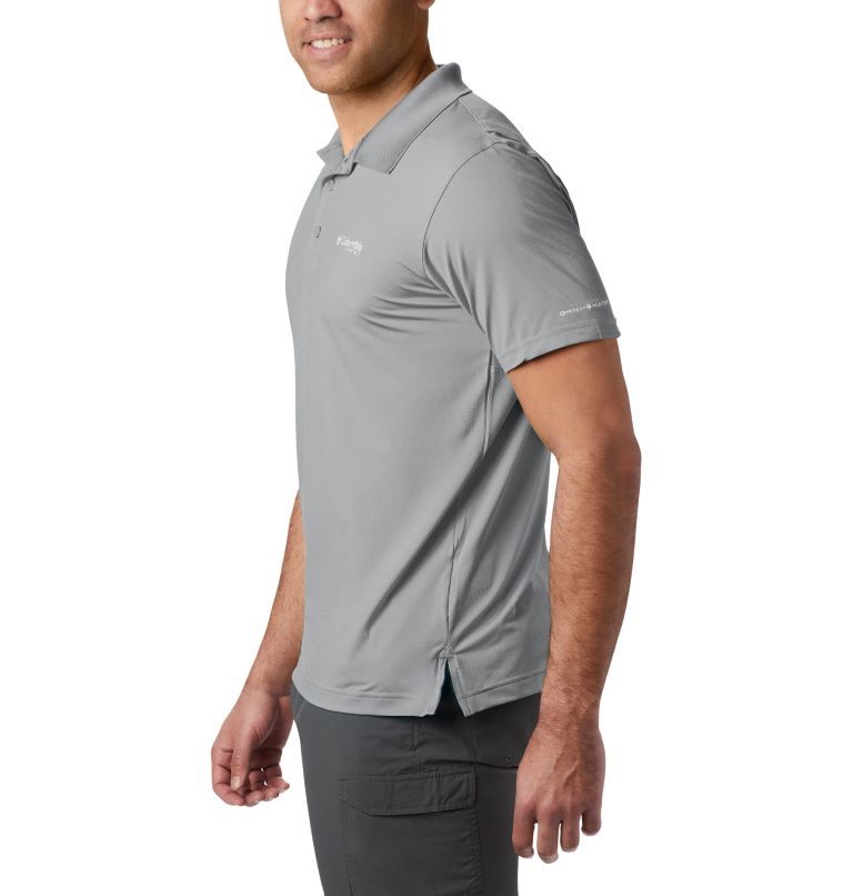 Men's Low Drag Offshore Polo, Color: Cool Grey, image 3