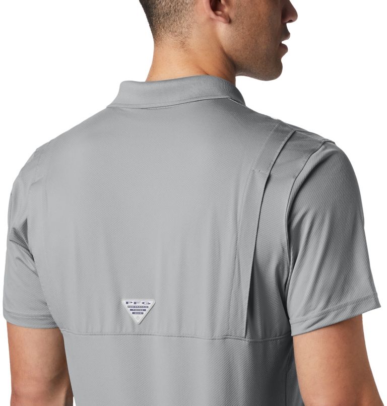 Men's Low Drag Offshore Polo, Color: Cool Grey, image 5
