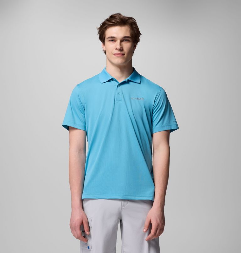 Men's Low Drag Offshore Polo, Color: Vintage Blue, image 1