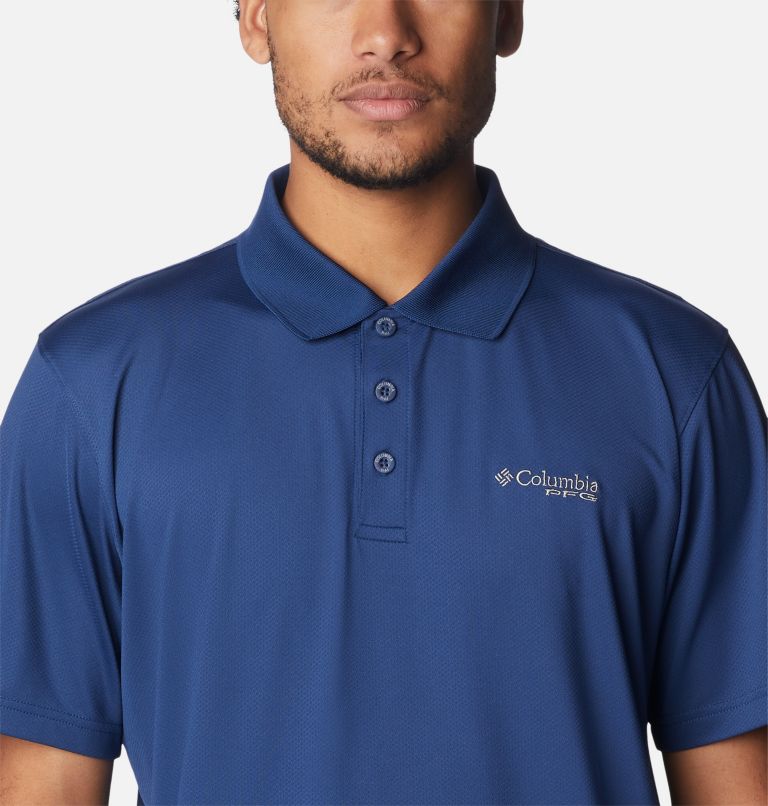 Men's Low Drag Offshore Polo, Color: Carbon, image 4