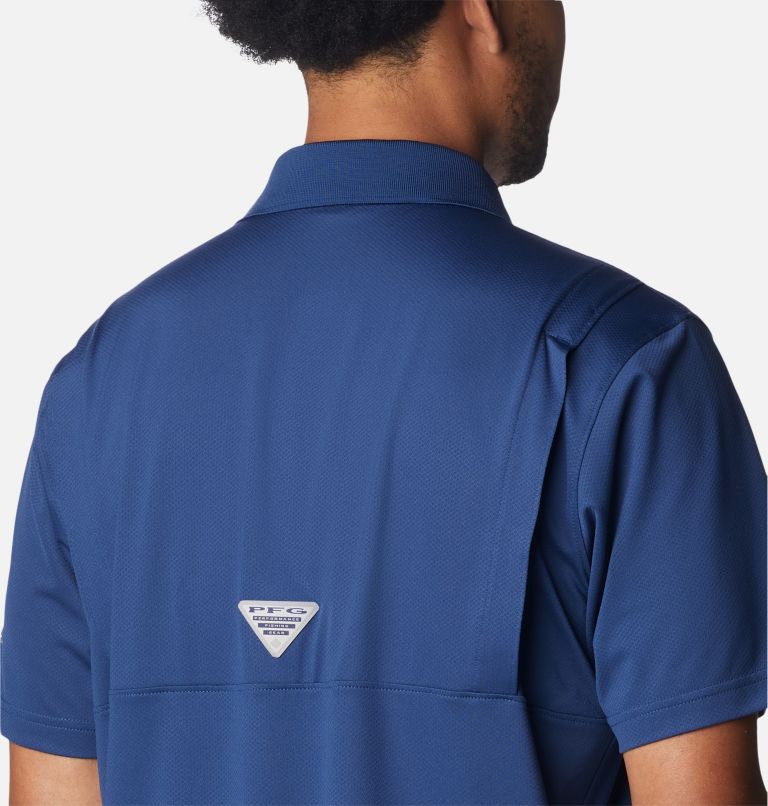 Men's Low Drag Offshore Polo, Color: Carbon, image 5