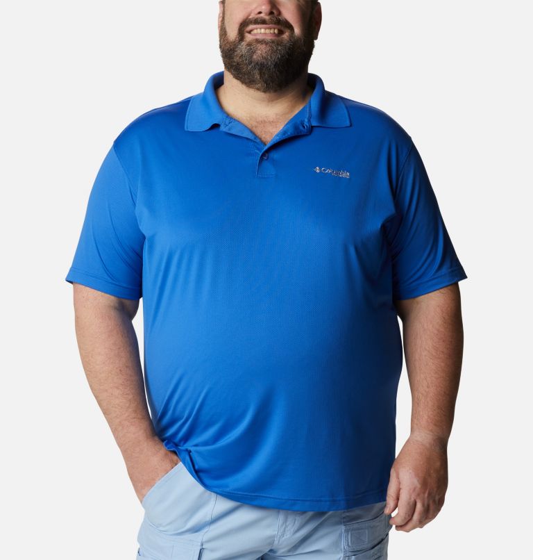 Men's Low Drag Offshore Polo - Big, Color: Vivid Blue, image 1
