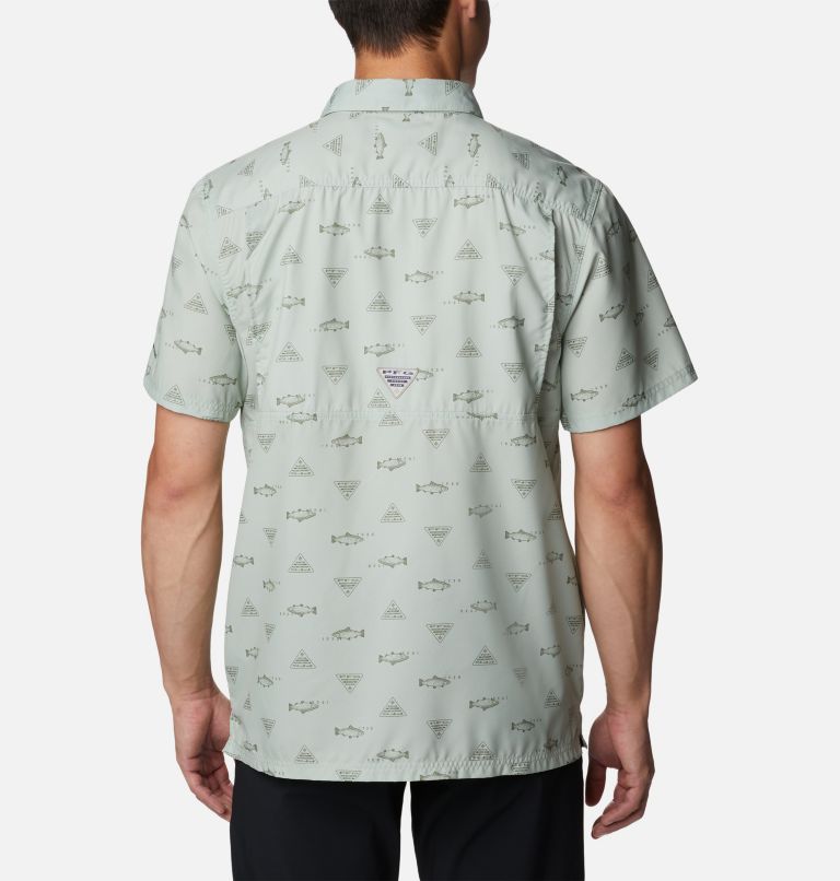 Men’s PFG Super Slack Tide Camp Shirt, Color: Cool Green Rivermade, image 2