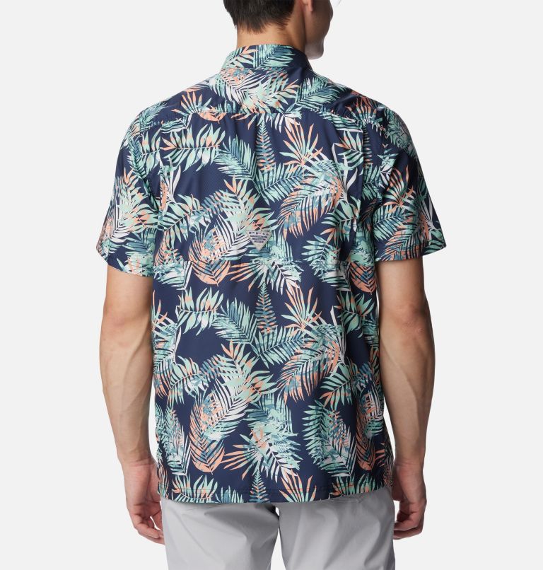 Men’s PFG Super Slack Tide Camp Shirt, Color: Mint Cay Tunatropic Print, image 2