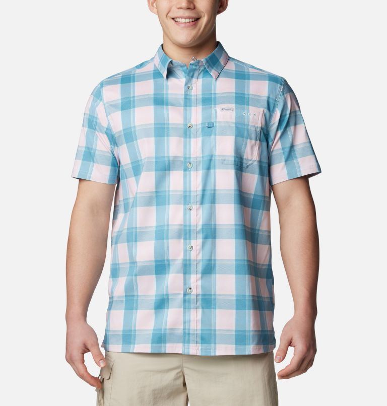 Camicia Columbia PFG Super Slack Tide – Manica Corta, Tessuto Quadri Palaka, Uomo - Foto 3