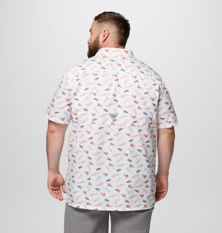 Men's PFG Super Slack Tide Camp Shirt – Big, Color: White Fly Pride, image 3