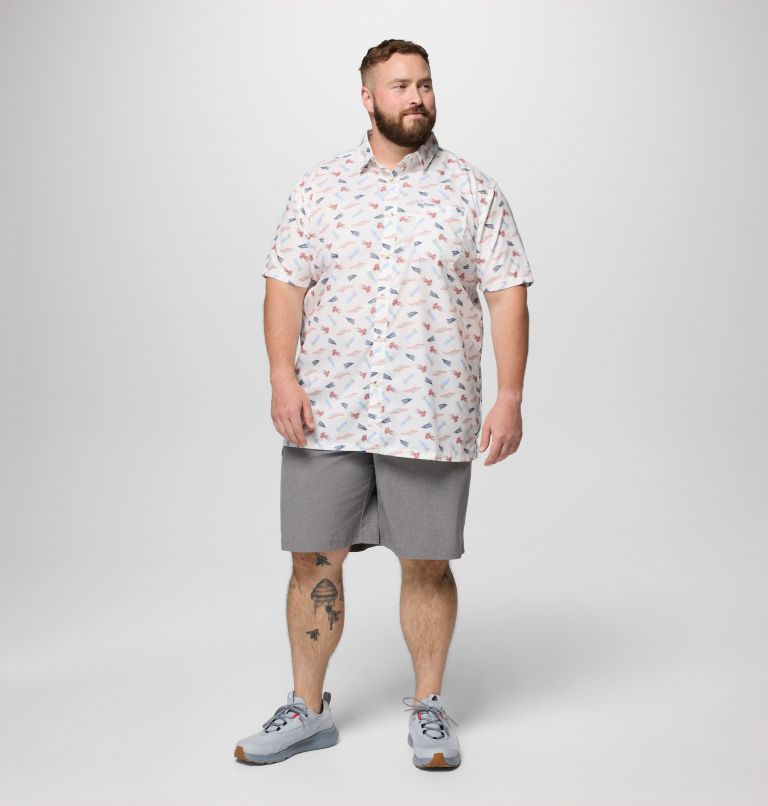 Men's PFG Super Slack Tide Camp Shirt – Big, Color: White Fly Pride, image 2