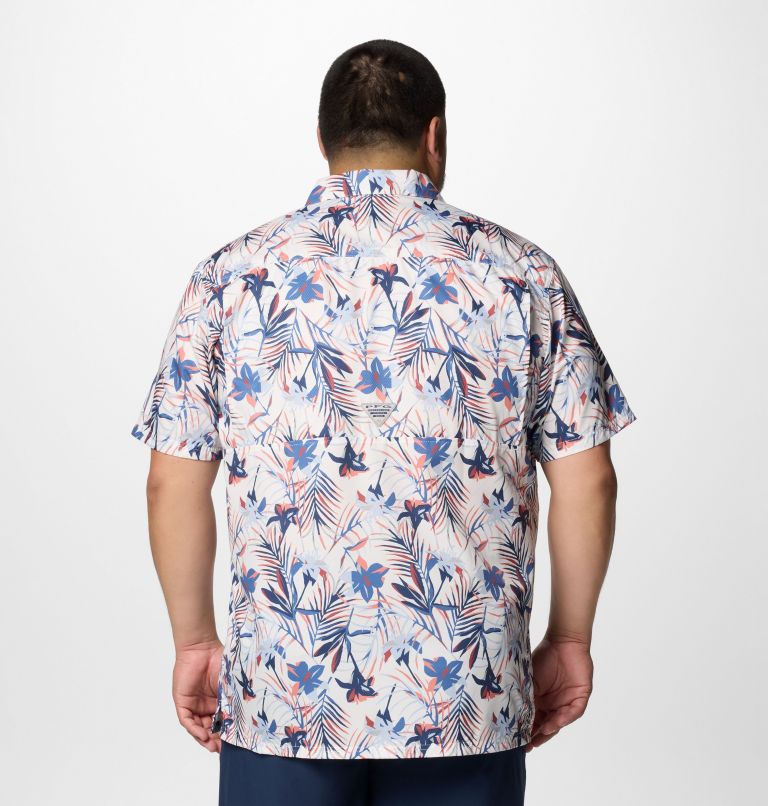 Men's PFG Super Slack Tide Camp Shirt – Big, Color: White Tropicfield, image 3
