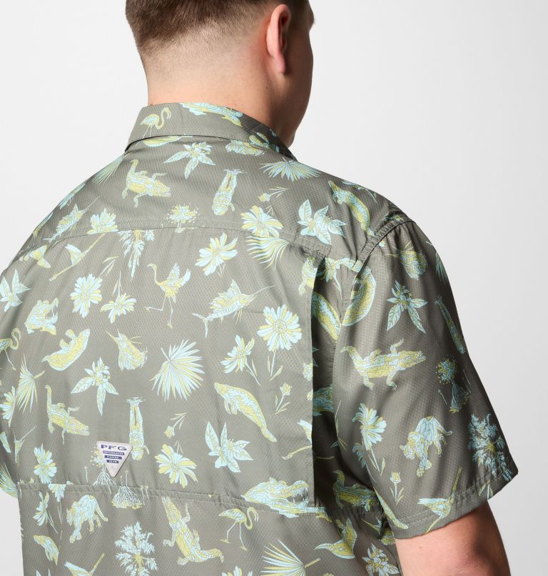Men's PFG Super Slack Tide Camp Shirt – Big, Color: Cypress Floridays, image 6