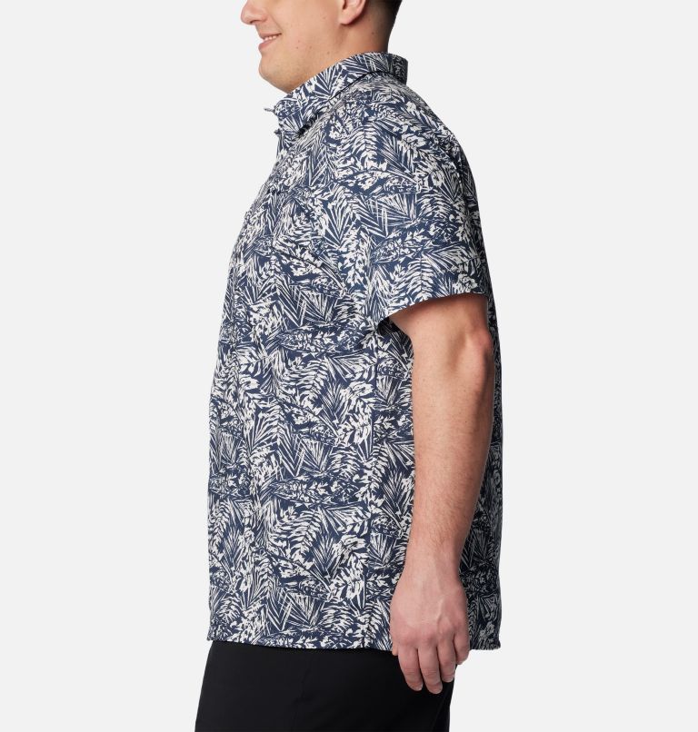 Men's PFG Super Slack Tide Camp Shirt – Big, Color: Collegiate Navy Tunado Tonal, image 3