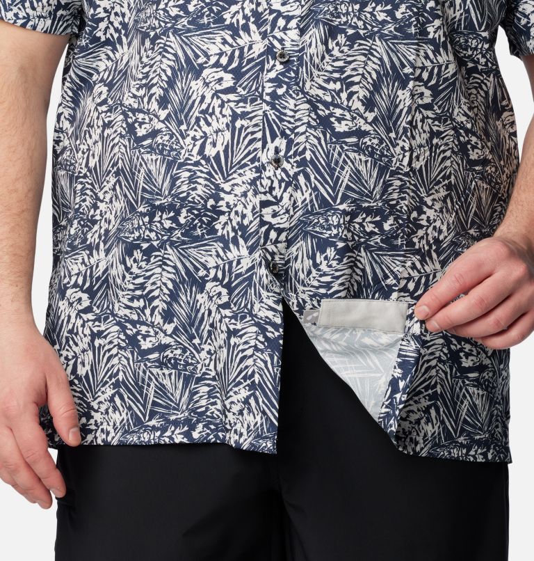 Men's PFG Super Slack Tide Camp Shirt – Big, Color: Collegiate Navy Tunado Tonal, image 6