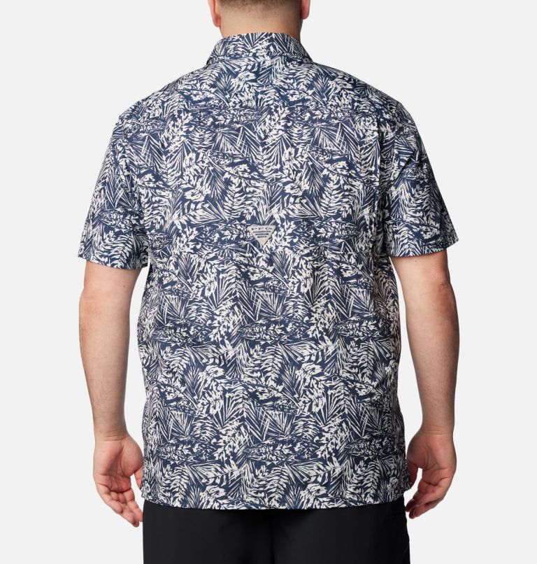 Men's PFG Super Slack Tide Camp Shirt – Big, Color: Collegiate Navy Tunado Tonal, image 2