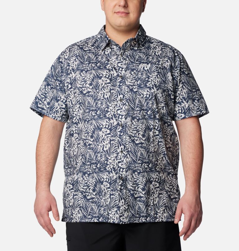 Men's PFG Super Slack Tide Camp Shirt – Big, Color: Collegiate Navy Tunado Tonal, image 1