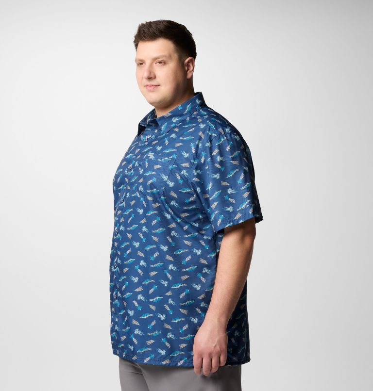 Men's PFG Super Slack Tide Camp Shirt – Big, Color: Carbon Fly Pride, image 4