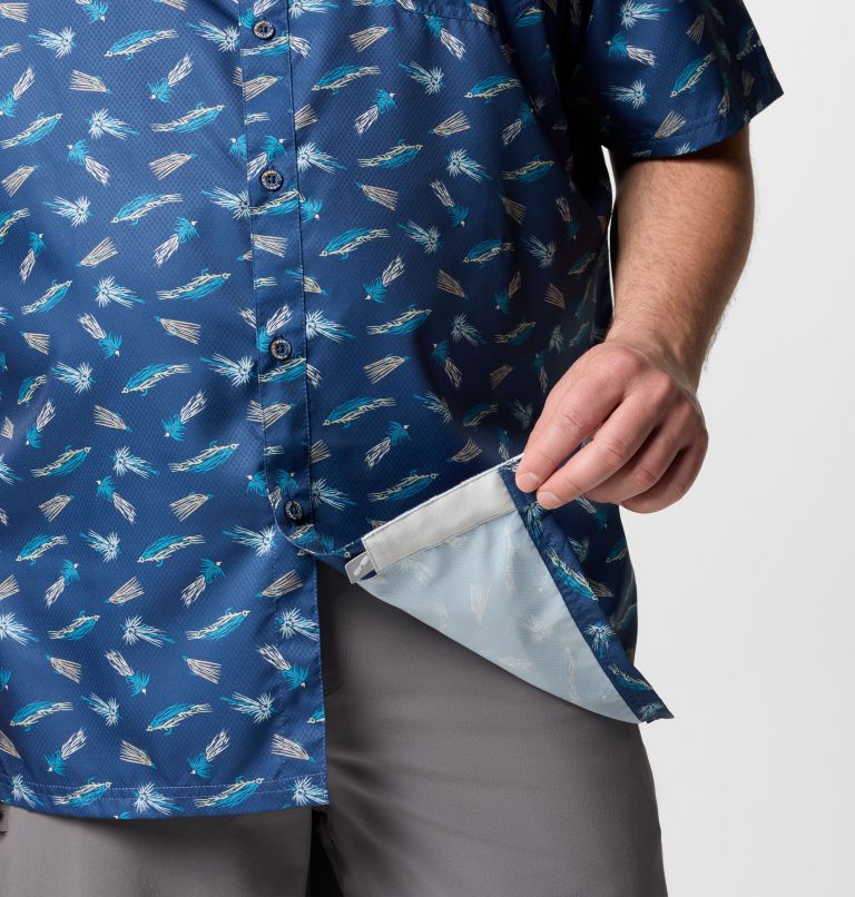 Men's PFG Super Slack Tide Camp Shirt – Big, Color: Carbon Fly Pride, image 7