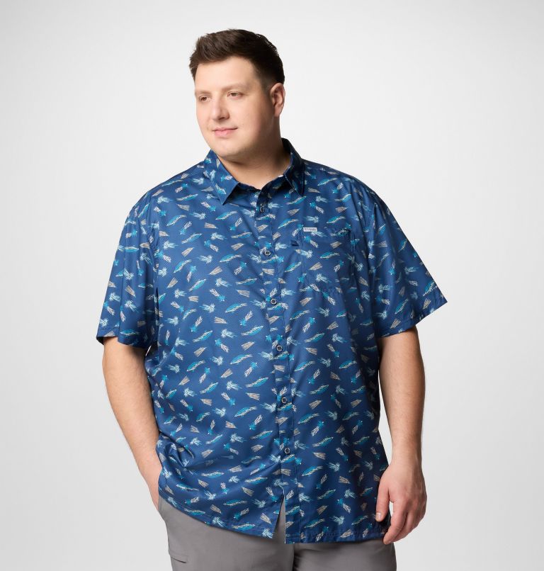 Men's PFG Super Slack Tide Camp Shirt – Big, Color: Carbon Fly Pride, image 1
