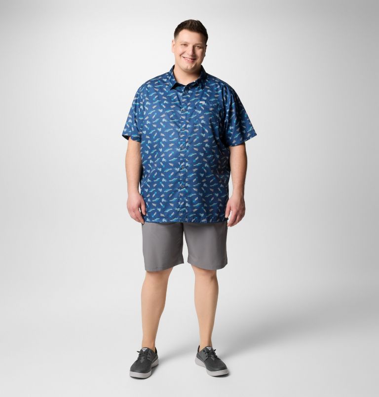 Men's PFG Super Slack Tide Camp Shirt – Big, Color: Carbon Fly Pride, image 2