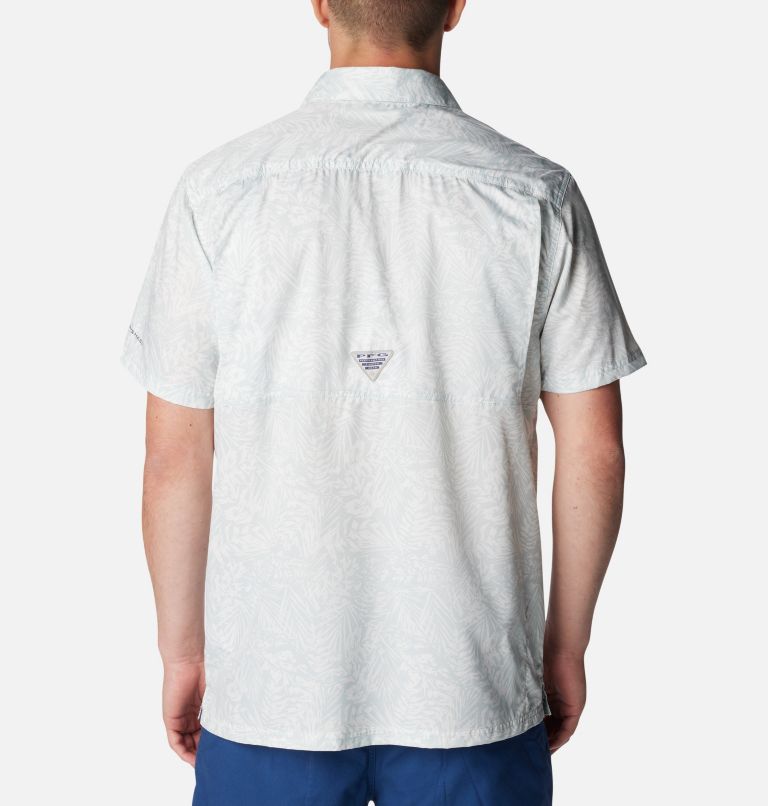 Men's PFG Super Slack Tide Camp Shirt - Tall, Color: Cool Grey Tunado Tonal, image 2