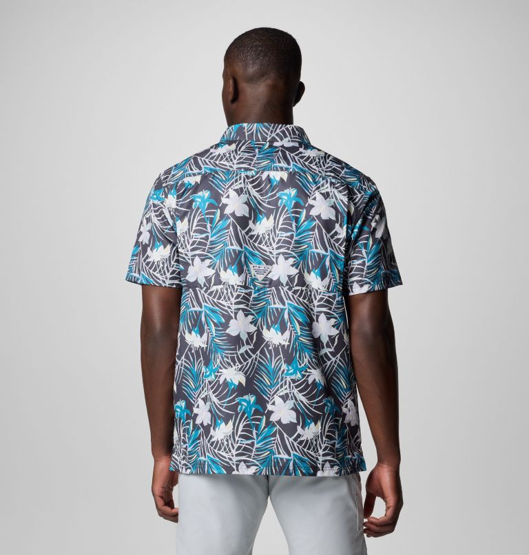 Men's PFG Super Slack Tide Camp Shirt - Tall, Color: Shark Tropicfield, image 3