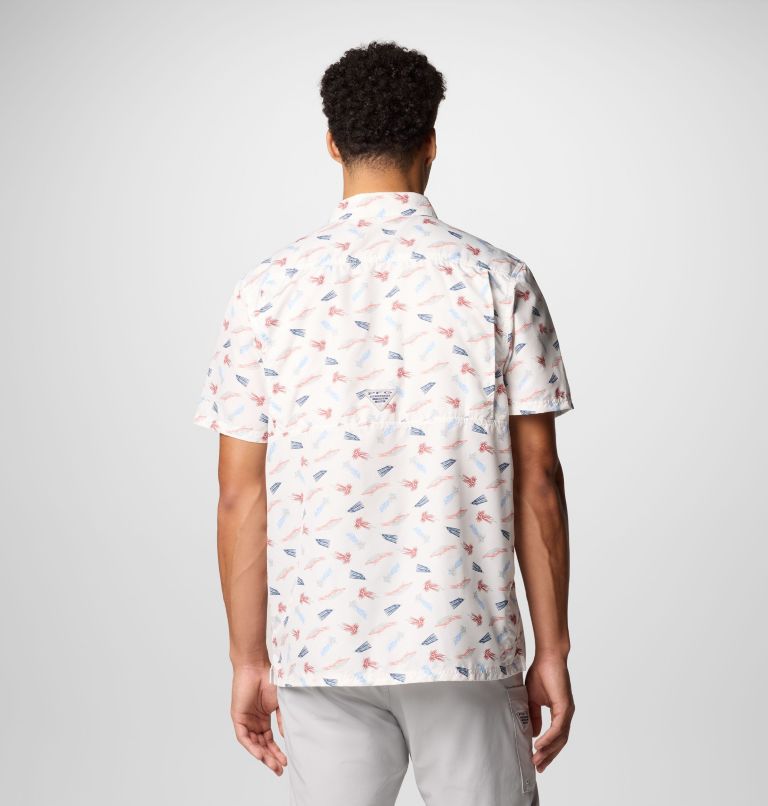 Men's PFG Super Slack Tide Camp Shirt - Tall, Color: White Fly Pride, image 3