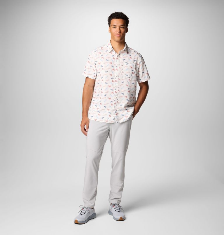 Men's PFG Super Slack Tide Camp Shirt - Tall, Color: White Fly Pride, image 2