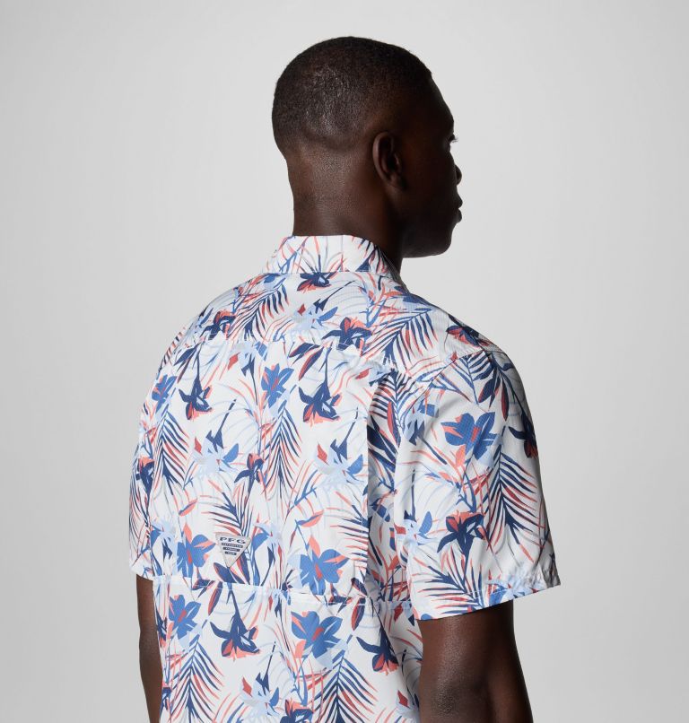 Men's PFG Super Slack Tide Camp Shirt - Tall, Color: White Tropicfield, image 6