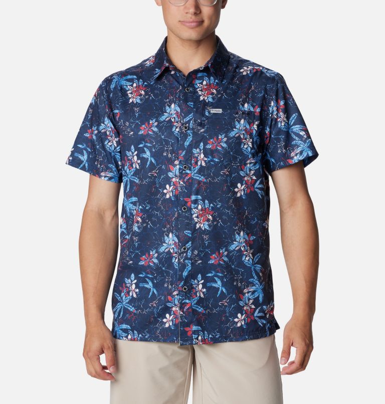 Chemise PFG Super Slack Tide Camp Homme - Grandes tailles, Color: Collegiate Navy Palmeria, image 1