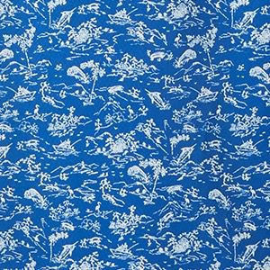 Vivid Blue Gamefish Print