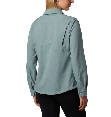 Chemise Irico&trade; Femme Irico&trade; Long Sleeve Shirt | 627 | S, Light Lichen Heather, back