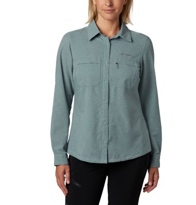 Chemise Irico&trade; Femme Irico&trade; Long Sleeve Shirt | 627 | S, Light Lichen Heather, front
