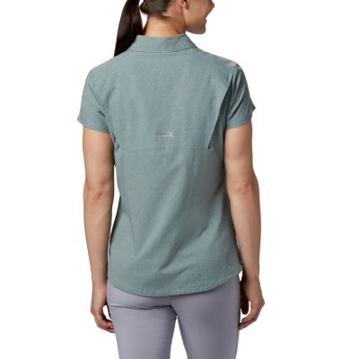 Chemise &agrave; manches courtes Irico&trade; Femme Irico&trade; Short Sleeve Shirt | 627 | XS, Light Lichen Heather, back