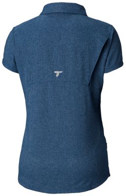 Chemise &agrave; manches courtes Irico&trade; Femme Irico&trade; Short Sleeve Shirt | 627 | XS, Petrol Blue Heather, back