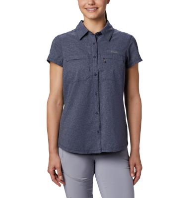 Chemise &agrave; manches courtes Irico&trade; Femme Irico&trade; Short Sleeve Shirt | 627 | XS, Nocturnal Heather, front