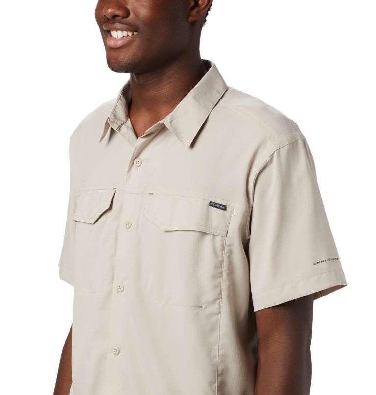 Thumbnail: Men's Silver Ridge Lite Short Sleeve Shirt, Color: Fossil, image 4