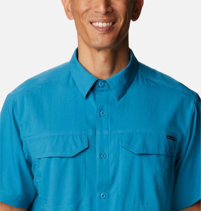 Men's Silver Ridge Lite Short Sleeve Shirt, Color: Deep Marine, image 4