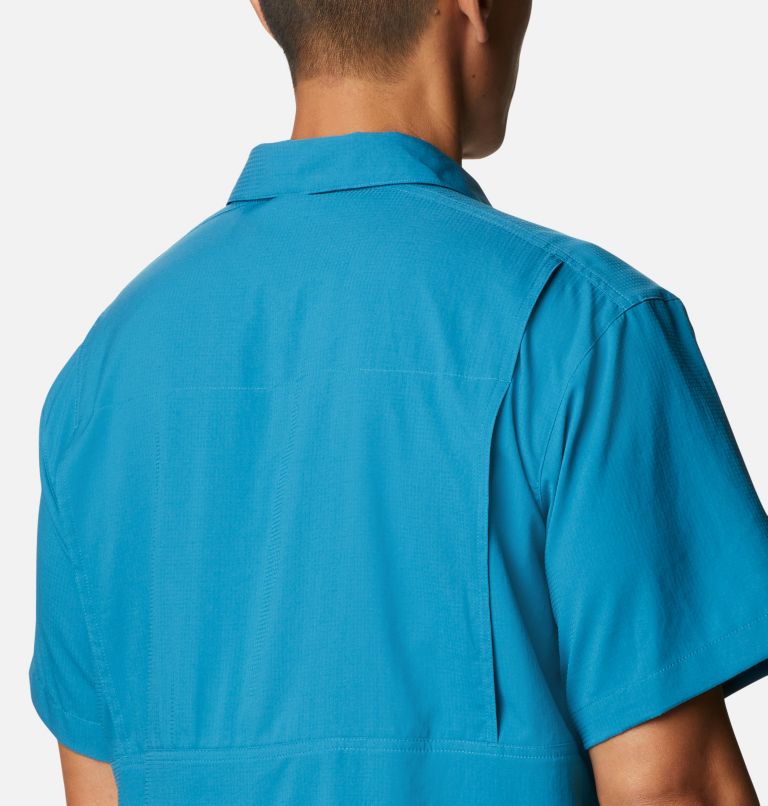Thumbnail: Men's Silver Ridge Lite Short Sleeve Shirt, Color: Deep Marine, image 5