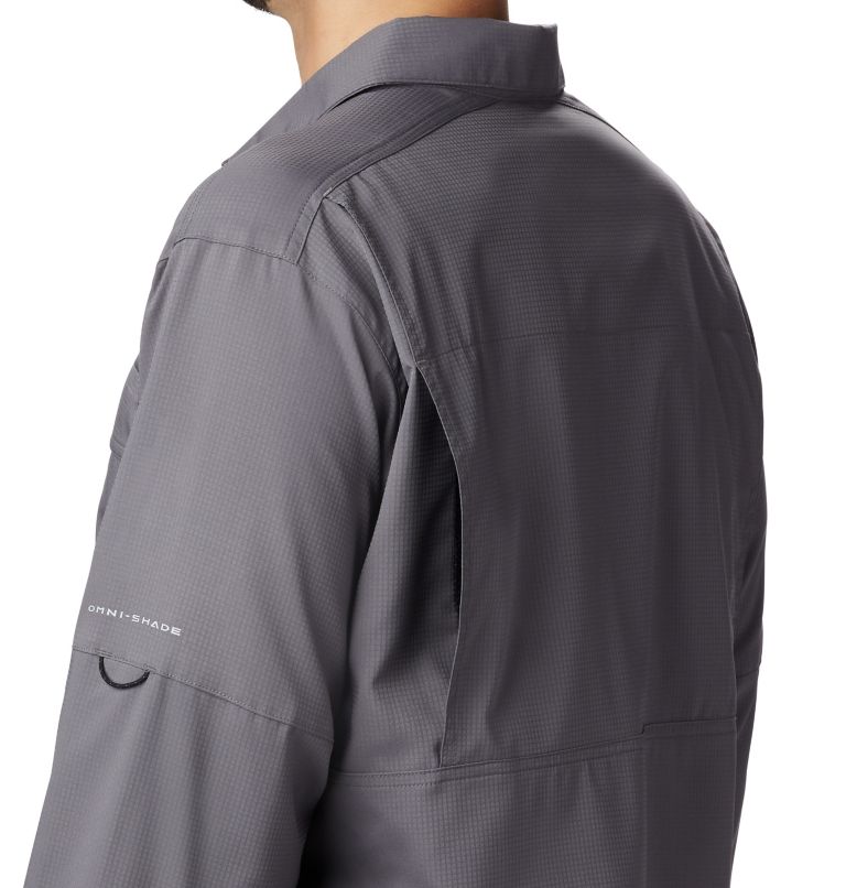 Thumbnail: Men's Silver Ridge Lite Long Sleeve Shirt, Color: City Grey, image 4