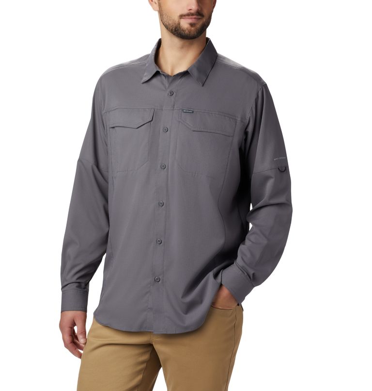 Men's Silver Ridge Lite Long Sleeve Shirt, Color: City Grey, image 1