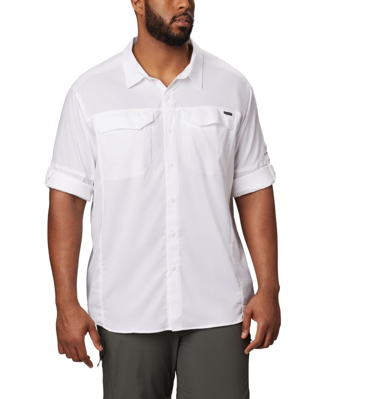 Men's Silver Ridge Lite Long Sleeve Shirt, Color: White, image 3