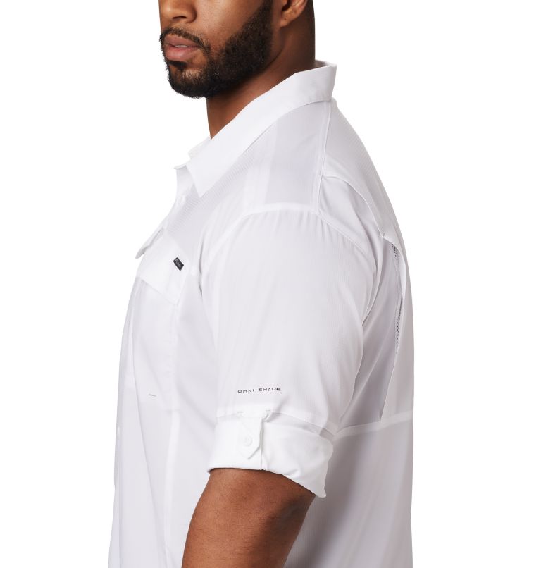 Thumbnail: Men's Silver Ridge Lite Long Sleeve Shirt, Color: White, image 5