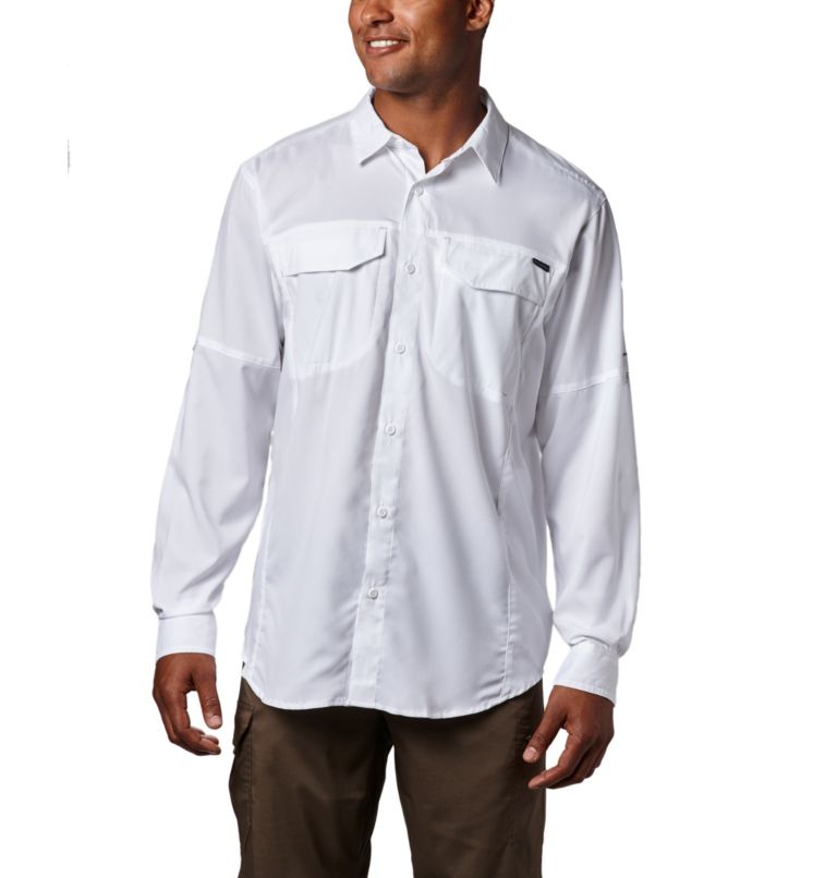 Thumbnail: Men's Silver Ridge Lite Long Sleeve Shirt, Color: White, image 6