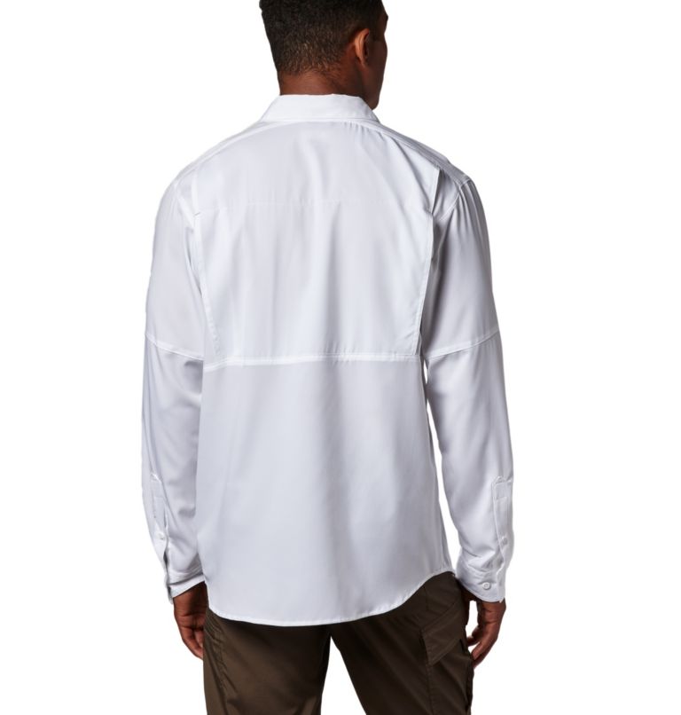 Men's Silver Ridge Lite Long Sleeve Shirt, Color: White, image 7