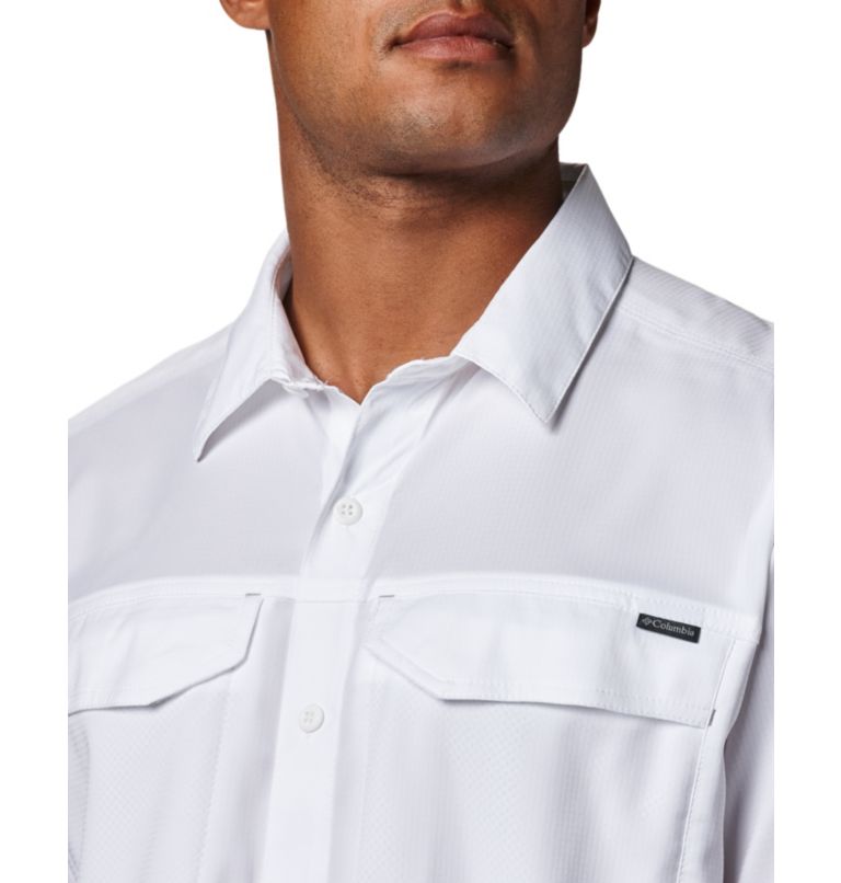 Thumbnail: Men's Silver Ridge Lite Long Sleeve Shirt, Color: White, image 8
