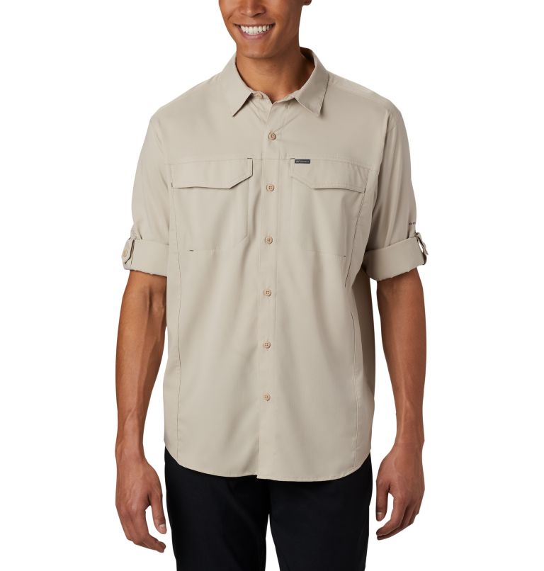Thumbnail: Men's Silver Ridge Lite Long Sleeve Shirt, Color: Fossil, image 5