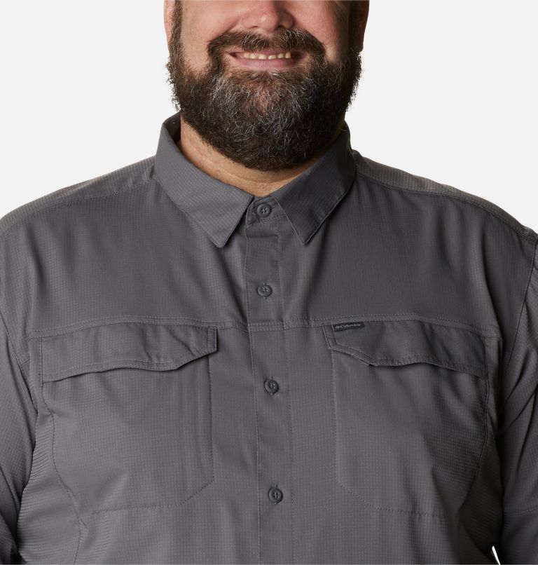 Men's Silver Ridge Lite Long Sleeve Shirt - Big, Color: City Grey, image 4