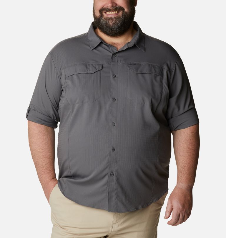 Men's Silver Ridge Lite Long Sleeve Shirt - Big, Color: City Grey, image 6