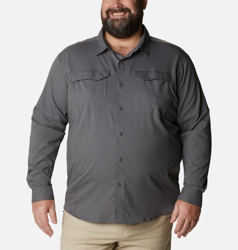 Men's Silver Ridge Lite Long Sleeve Shirt - Big, Color: City Grey, image 1