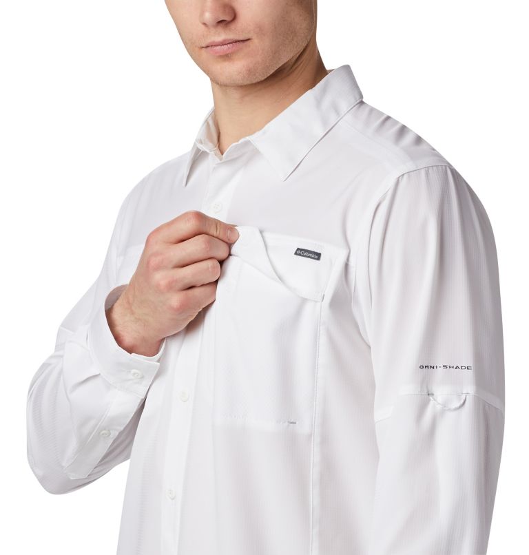 Men's Silver Ridge Lite Long Sleeve Shirt - Big, Color: White, image 4