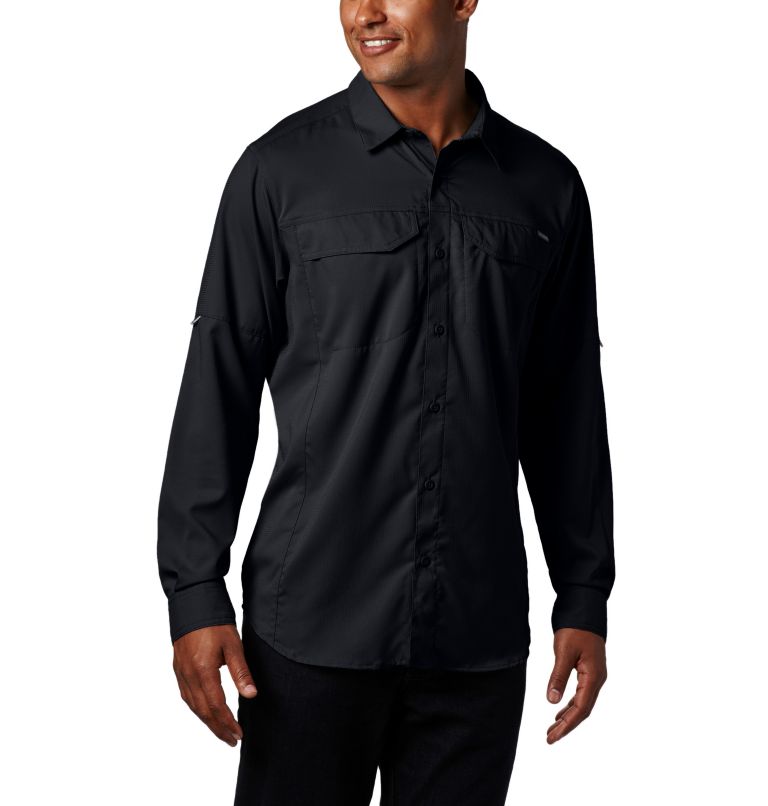 Thumbnail: Men's Silver Ridge Lite Long Sleeve Shirt - Tall, Color: Black, image 1