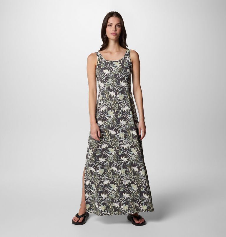 Women's PFG Freezer Maxi Dress, Color: Cypress Tropicfield, image 1